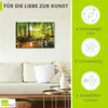 ARTland Leinwandbild Wald mit Bach Größe: 90x60 cm Produktbild-Vorschau 2