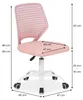 Schreibtischstuhl JADE höhenverstellbar, Pink – Produktbild-Vorschau 7