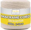 Creative Deco 300m Beige Makramee-Garn Baumwoll-Kordel Produktbild-Vorschau 1