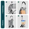 Carro de compra de aluminio VOUNOT® con ayuda para subir Vista previa de la imagen del producto 5