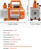 VEVOR vývěva, 99 l/min, HVAC Jednostupňová rotační lamelová Náhled obrázku produktu 7