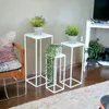 DanDiBo Blumenhocker Metall Weiß Eckig Blumenständer Produktbild-Vorschau 6