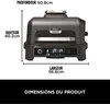 A diagram showing the dimensions of a grill. Voir les images du produit