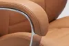 AMSTYLE Designer Bürostuhl Bezug Echtleder Caramel Produktbild-Vorschau 11