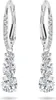 A pair of diamond drop earrings on a white background. Produktbild-Vorschau
