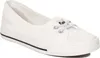 A white canvas sneaker for women. Voir les images du produit