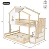 A diagram of a bunk bed with dimensions labeled. Anteprima dell’immagine prodotto