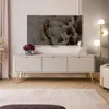 TV-Schrank ZAIRA RTV168 Kaschmir schräge gold Chrom Beine Produktbild-Vorschau 2