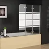 140 x 140 cm Duschwand für Badewanne Dusche Duschabtrennung Produktbild-Vorschau 4