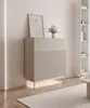 Selsey Linearis - Highboard mit 2 Türen, Klappfach und LED, Produktbild-Vorschau 3