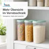 3er set,Schüttdosen 2 Liter, transparent mit Klappdeckeln Produktbild-Vorschau 3