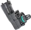 A black automotive sensor with a green O-ring on a white background. Podgląd zdjęcia produktu