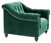 Casa Padrino Luxus Chesterfield Sessel Grün 99 x 90 x H. Produktbild-Vorschau 3