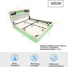 Flieks Polsterbett 140x200cm mit USB, Doppelbett Jugendbett Produktbild-Vorschau 7