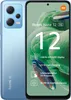 A marketing image of a blue Xiaomi Redmi Note 12 5G smartphone, displaying its features. Produktbild-Vorschau