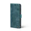 A teal-colored flip-style phone case is shown from the side against a white background. Produktbild-Vorschau
