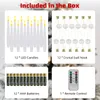 LED Weihnachtsbaumkerzen mit 12 Kristallkugel Haken,12 Produktbild-Vorschau 7