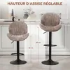 HOMCOM Lot de 2 tabourets de bar, chaises de bar Voir les images du produit 4