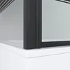 AQUALAVOS Duschwand Badewanne schwarz 70x140x80 cm mit Produktbild-Vorschau 8
