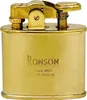 A close-up studio shot of a gold Ronson lighter. Náhled obrázku produktu