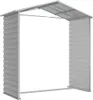 vidaXL Szopa ogrodowa jasnoszara 191x130x198 cm Stal Podgląd zdjęcia produktu 10