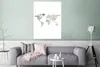 MuchoWow® Poster Weltkarte - Aquarell - Minimalismus 90x120 Produktbild-Vorschau 5