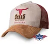 Stars & Stripes Trucker Cap Longhorn in braun