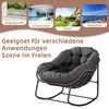 LVHOM Schaukelsessel Garten mit gepolstertem Kissen, Produktbild-Vorschau 7