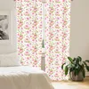 ABAKUHAUS rosa Blätter Vorhänge, Gardinen, Vintage Style Produktbild-Vorschau 5