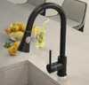 Miscelatore da cucina con bocca estraibile, nero, Anteprima dell’immagine prodotto 9