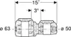 Geberit GE FlowFit, Reduktion, PPSU, d63 x 50mm, 1 Stk. Produktbild-Vorschau 5