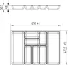 ORGA-BOX III Besteckeinsätze Tiefe 473 mm, Höhe 50,5 mm Produktbild-Vorschau 6