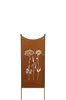 Stele Metall Edelrost Sichtschutz "Wildblume" Windschutz Produktbild-Vorschau 1