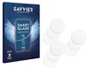 A product box for Savvies Smart Glass Screen Protector is shown next to several circular glass screen protectors. Produktbild-Vorschau