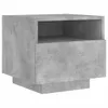 vidaXL Comodino con luci a LED Grigio cemento 40x39x37 cm Anteprima dell’immagine prodotto 5