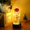 Rose im Glas Musik Rotierende Dekorative Lichter Produktbild-Vorschau 3
