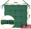NatureMark 4er Set Stuhlkissen mit B?ndern Gr. 40x40 cm Produktbild-Vorschau 3