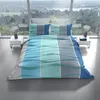 Mikrofaser Bettwäsche Set 135x200 cm 80x80 cm Petrol Blau Produktbild-Vorschau 3