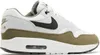 Air Max 1 White Black Medium Olive - EU: 41 Produktbild-Vorschau 3