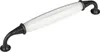 SOTECH Möbelgriff JOHANNA BA 160 mm Antik-Silber-Weiß Produktbild-Vorschau 1