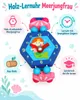 Bino Kinder Armbanduhr aus Holz blau mit Feenmotiv 8 cm ab Produktbild-Vorschau 2