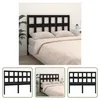 The Living Store Kopfteil Schwarz 165,5x4x100 cm Massivholz Produktbild-Vorschau 6