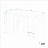 KOMTO Schreibtisch mit Stauraum Weiß – PC Tisch mit 2 Produktbild-Vorschau 10