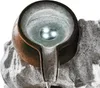 esotec Solar Fels-Kaskadenbrunnen, Höhe 48cm, Akku und LED Produktbild-Vorschau 6