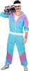 80er Jahre Jogging Anzug Uni für Fasching & Mottoparty Produktbild-Vorschau 2