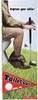 A person is sitting on a toilet with a golf club and ball, playing a game of toilet golf. Anteprima dell’immagine prodotto
