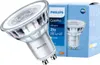 A Philips LED spot light bulb and its packaging are shown against a white background. Produktbild-Vorschau