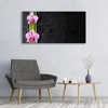 Acrylglasbilder 120x60 Wandbild Druck Bambusrohre Blumen Produktbild-Vorschau 3