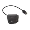 A black gaming adapter with a USB cable attached, shown against a white background. Podgląd zdjęcia produktu