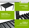 Juskys Lamellendach Tahiti 3x4 m - Stahl Pergola stabil & Produktbild-Vorschau 4